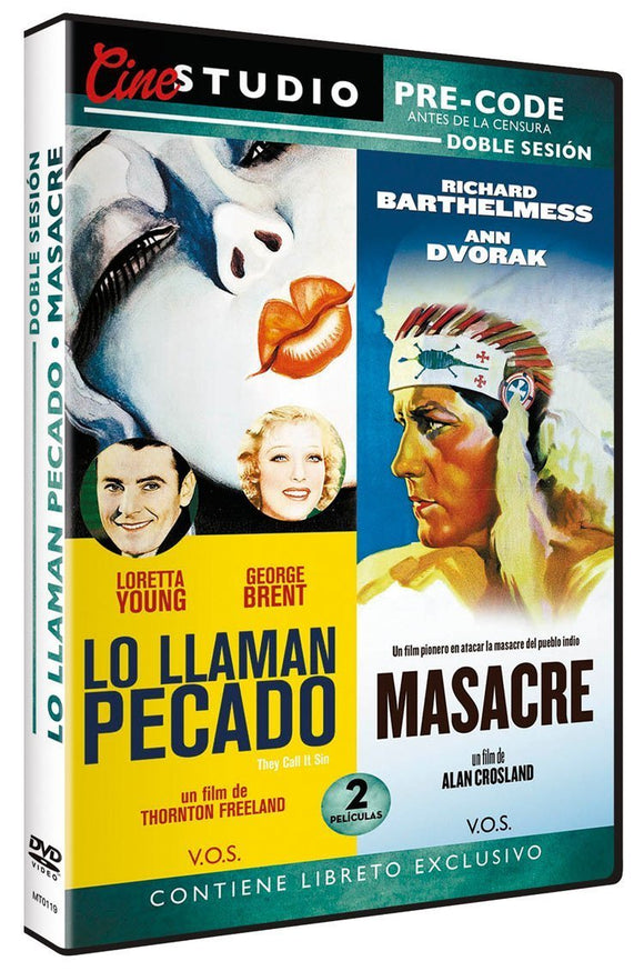 Doble Sesión Pre-Code: Lo Llaman Pecado + Masacre (VOS) [DVD]